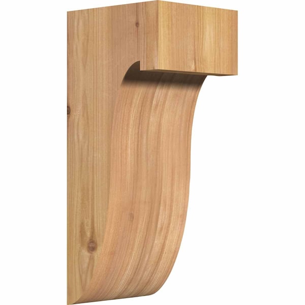 Ekena Millwork Del Monte Smooth Corbel, Western Red Cedar, 5 1/2"W x 6"D x 14"H COR06X06X14DEL00SWR - main
